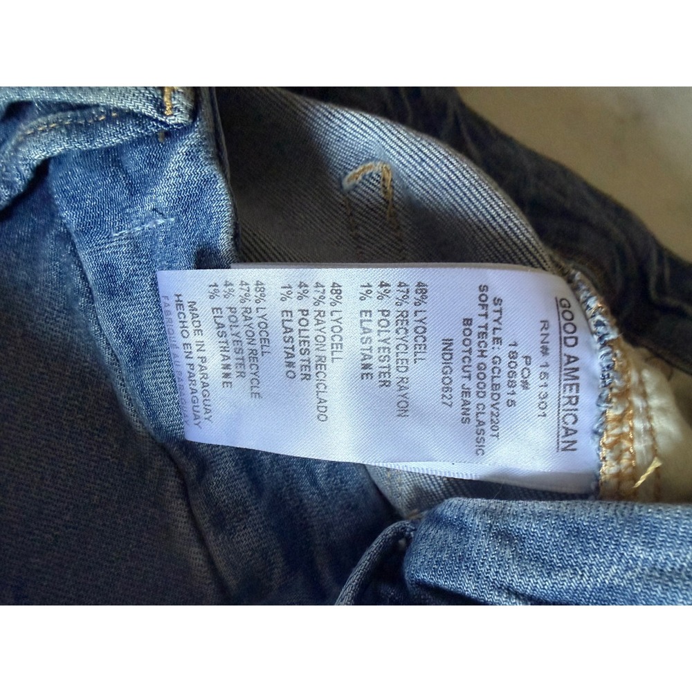 Good American Classic Bootcut High Rise Denim Jeans Medium Wash Size 4/27 - Picture 10 of 15